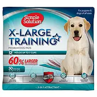 Simple Solution X-LARGE training pads (Сімпл Солюшн) великі пелюшки 71x76 см для собак 50 шт.
