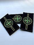 Аксесуари Stone Island патч 95х45 мм вишитий. Офники + 2 ґудзики, фото 4