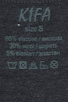 Kifa Мужской термоджемпер вискоза шерсть термо Размеры M-3XL