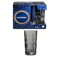 Набор высоких стаканов Luminarc Зальцбург Сияющий графит 380мл 4шт (P9319)