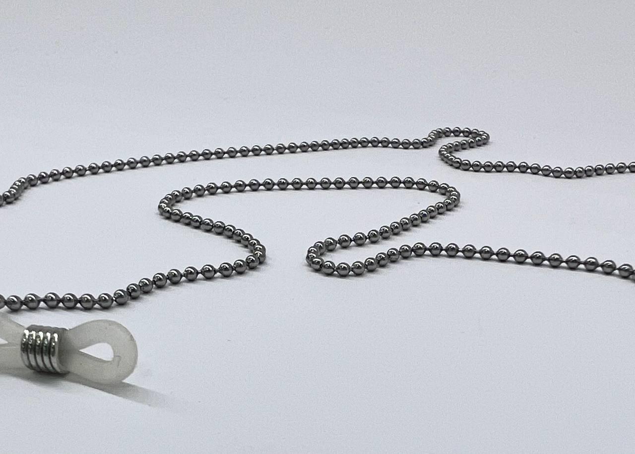 Шнурок держатель «мелкие бусинки» для очков на силиконовых петлях - фото 2 - id-p1704019885