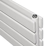 Горизонтальний дизайнерський радіатор опалення ARTTIDESIGN Livorno ІІ G 4/272/1200/50 білий матовий, фото 4