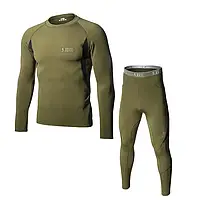Комплект термобілизни "5.11 Tactical. Level-1" (олива), з начосом - ворсиста