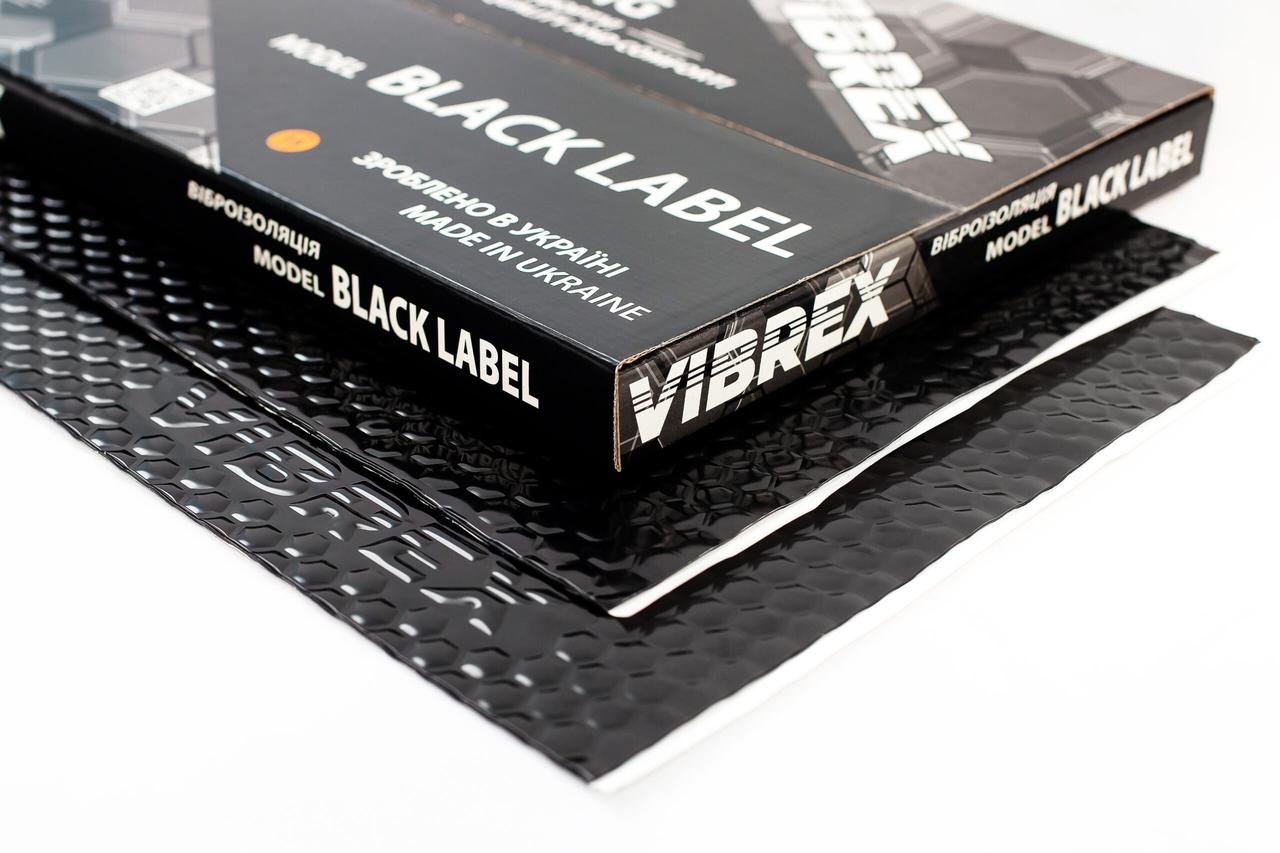 Віброізоляція преміум класу Vibrex Black Label, товщина 2 мм (50х70см)