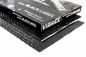 Віброізоляція преміум класу Vibrex Black Label, товщина 4 мм (50х35см)