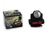Акумуляторний ліхтар налобний Bl-2001, дві сторони світіння 4Smd+Xpe, фото 3