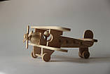 Дерев'яна іграшка літак "Біплан", фото 2