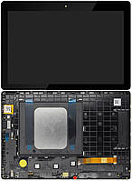 Дисплей модуль тачскрин Lenovo Tab E10 TB-X104F Wi-Fi черный в рамке оригинал