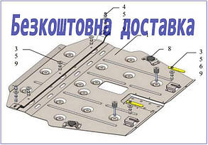 Захист двигуна Mini Cooper Clubman (R55)(2007-2014)(Захист двигуна Міні Клубман) Кольчуга