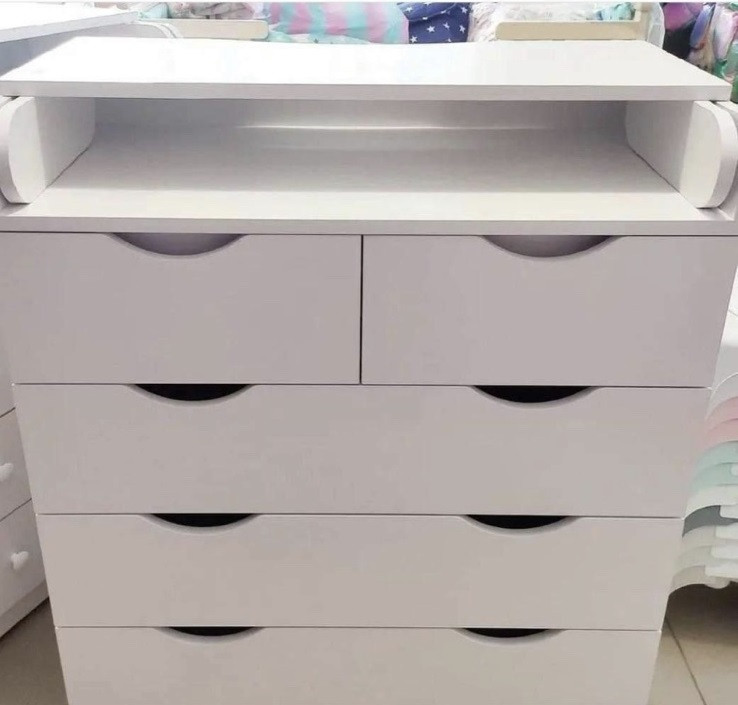 Сповивальний комод на 5 шухляд без ручок