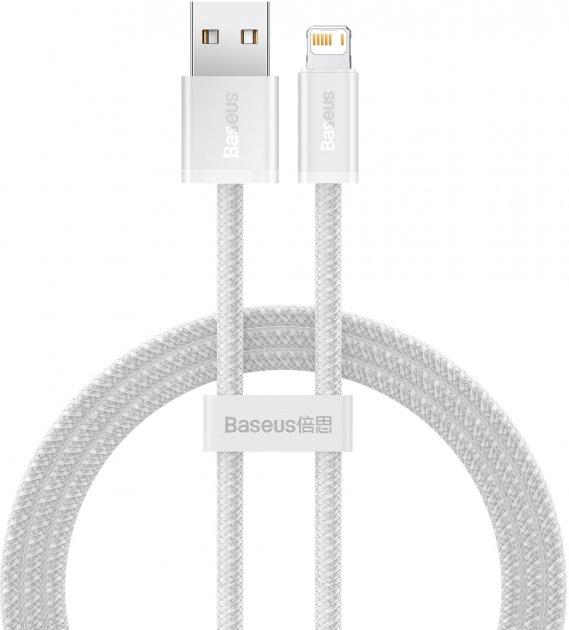 Кабель Baseus Dynamic Series Fast Charging Cable USB to Lightning 2.4A 2m CALD000502 White