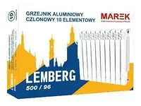 Алюминиевый радиатор для отопления " MAREK Lemberg " 500\96