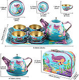 Ігровий набір металевого посуду у валізі "Boutique tea set" арт. 966 B-13, фото 4
