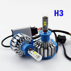 Світлодіодні LED лед лампи TURBOLED T1 цоколь H3, світло 6000К, з обманкою CANBUS, фото 1