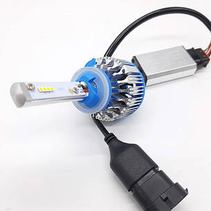 Світлодіодні LED лед лампи TURBOLED T1 цоколь H27, світло 6000К, з обманкою CANBUS, фото 3