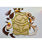 Дерев'яна розвивальна іграшка Контурний пазл "Сова" ПСД087, фото 2