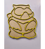 Дерев'яна розвивальна іграшка Контурний пазл "Сова" ПСД087, фото 4