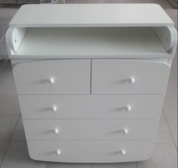 Сповивальний комод на 5 шухляд з ручками, фото 1