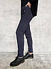 Штани жіночі офісні на флісовій підкладці Лосини зимові з кишенями 2XL — 6XL (Синій відтінок), фото 8