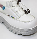 Зимові білі чоботи для дівчинки, фото 4