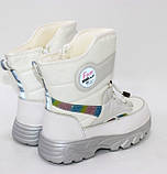 Зимові білі чоботи для дівчинки, фото 7