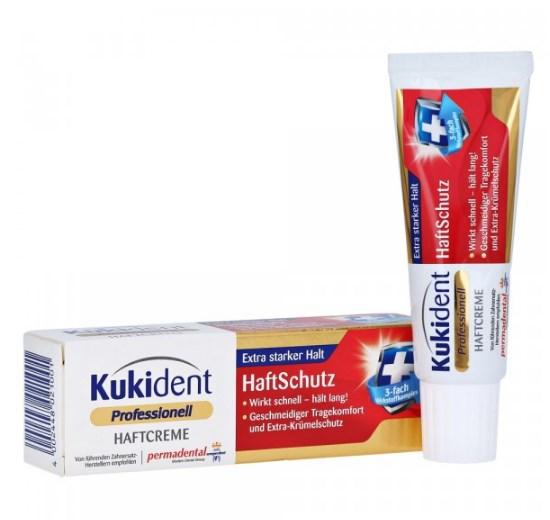 Фіксуючий крем Kukident Haftcreme Haftschutz для фіксації зубних протезів 40g