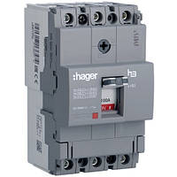 Автоматичний вимикач x160, In=100А, 3п, 18kA, Тфікс/Мфікс, Hager HDA100L