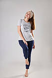 Комплект піжама штани і футболка, осінь-весна, розміри 46-52, виробництво Україна, фото 2