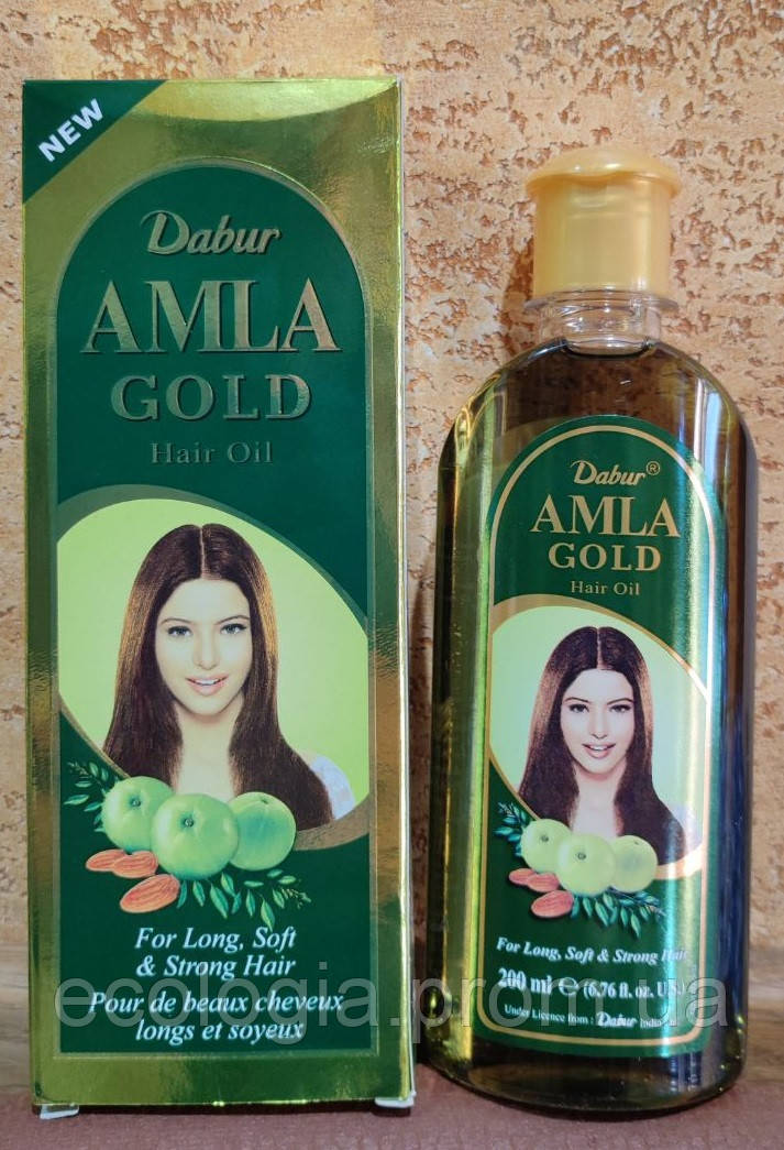 Dabur Amla Hair Oil 200 гр Масло для волосся Амла Зміцнює Доглядає Від випадіння волосся, Ламкість Живить коріння