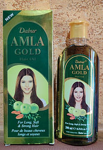 Dabur Amla Hair Oil 200 гр Масло для волосся Амла Зміцнює Доглядає Від випадіння волосся, Ламкість Живить коріння