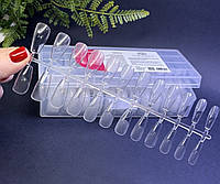 Тіпси гелеві 1 пластина форма середня балерина для нарощування нігтів