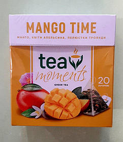 Чай Tea Moments Mango Time 20 пірамідок зелений