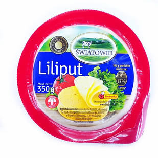 Сир напівтвердий Swiatovid Liliput Польща 350 г.