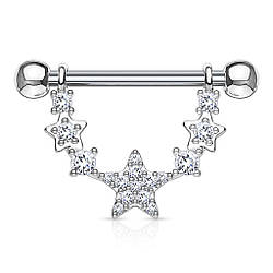 Пірсинг для сосків «Зірки»
