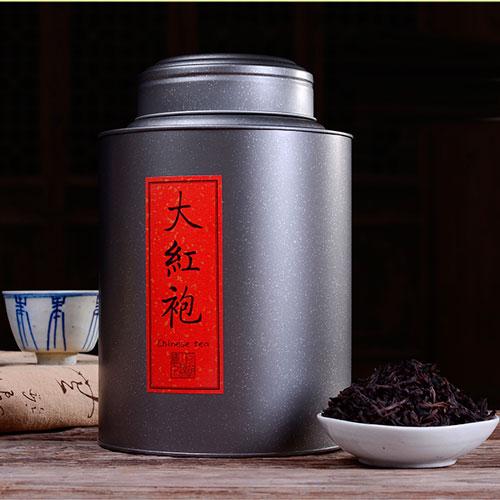 Елітний чай Да Хун Пао 500 г у бляшаній подарунковій банці, справжній китайський чай улун Дахунпао з гір Уї