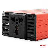 Перетворювач напруги. Автомобільний інвертор AMIO DC12V-AC220V 600W, фото 5