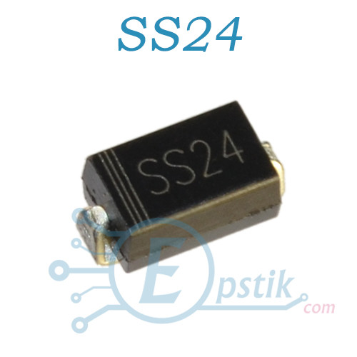 SS24, диод Шоттки, 2А, 40В, SMB: продажа, цена в Гайвороне. Диоды от ...