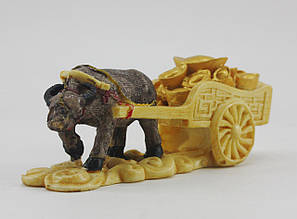 Буйвол з золотом-символ достатку (смола)