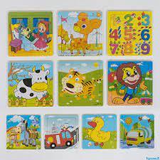 Дерев'яні пазли З 39034 (500) 10 різновидів, 16 елементів [Плянка], фото 1