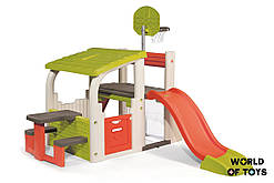 Ігровий центр Smoby Розваги з баскет. корзиною, футб. воротами, гіркою 150см, 2+ | 840203