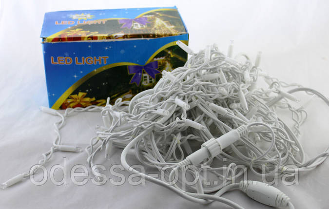 Xmas гірлянда LED 120 3.3Line Short curtain (Бурпурки/Бахрома) W-1 Біла 5 Метрів Вул.+сполуч.Білий пр, фото 2
