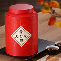 Справжній улун Да Хун Пао 500 г у подарунковій червоній банці, елітний китайський витісний чай Дахунпао з гір Ві
