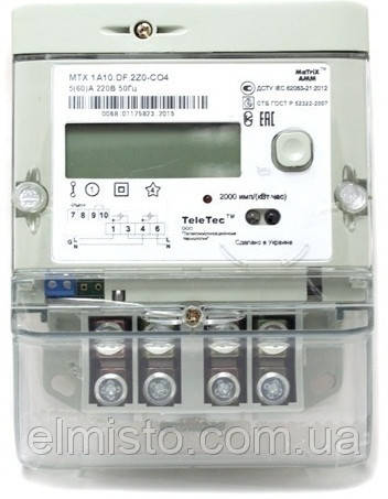 Электросчетчик MTX 1A10.DF.2Z0-CD4​ 5(60)А однофазный