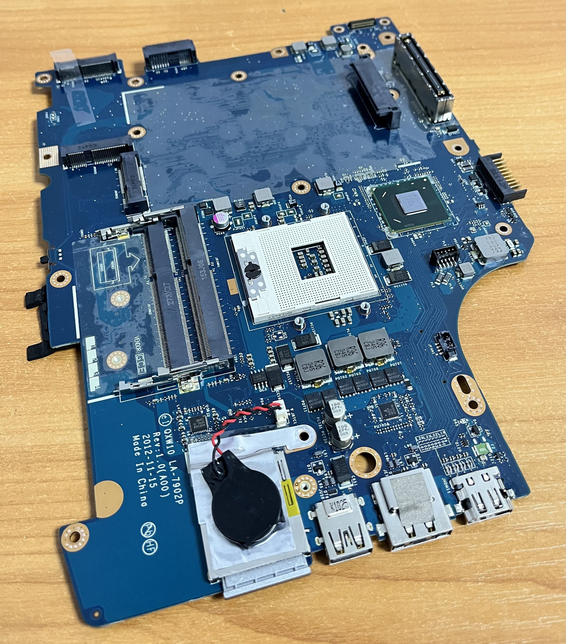 Б/У Материнская плата Dell E5530, Intel UMA, HM77, QXW10, LA-7902P, Rev ...