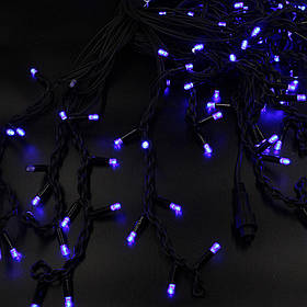 Xmas гірлянда LED 200 3.3Line Short curtain(Бурпурки/Бахрома) B-2 Синя 10M*1,5M Вул.+з&#39;єднувач Чорний