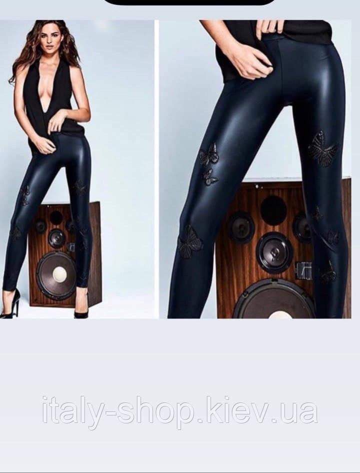 Легінси Calzedonia Control під шкіру, з метеликами, р. L, Італія, фото 1