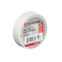 Лента изоляционная 0.15мм*17мм*10м біла INTERTOOL IT-0033