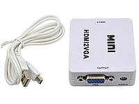 Mini конвертер-переходник с HDMI в VGA с поддержкой разрешения 1080р Хіт продажу!