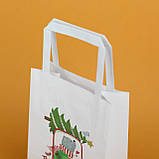 Подарунковий пакет на Новий рік "Ведмедик"150*90*240 Упаковка для новорічних різдвяних подарунків з ручками, фото 4