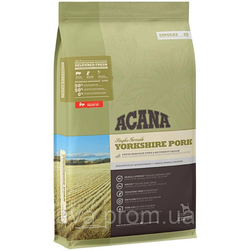 Купить Сухий корм для собак із чутливим травленням Acana Yorkshire Pork ...